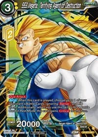 SS3 Vegeta, Terrifying Agent of Destruction (Silver Foil) - Tournament Promotion Cards - Dragon Ball Super: Masters card