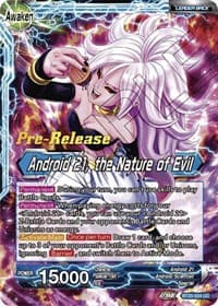 Android 21 // Android 21, the Nature of Evil - Power Absorbed Pre-Release Cards - Dragon Ball Super: Masters card