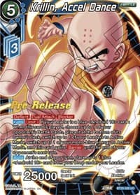 Krillin, Accel Dance - Power Absorbed Pre-Release Cards - Dragon Ball Super: Masters card