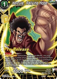 Hercule, Rallying Hope - Power Absorbed Pre-Release Cards - Dragon Ball Super: Masters card