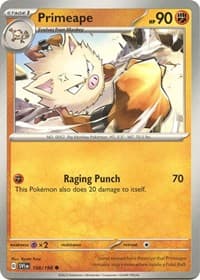 Primeape - SV01: Scarlet & Violet Base Set - Pokemon card