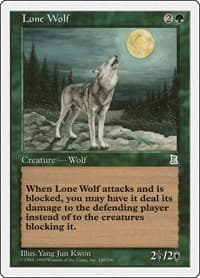Lone Wolf - Portal Three Kingdoms - Magic: The Gathering card