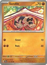 Sandile - SV01: Scarlet & Violet Base Set - Pokemon card