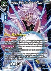 Android 21, in the Name of Peace - Power Absorbed Pre-Release Cards - Dragon Ball Super: Masters card