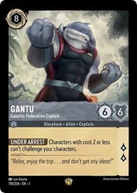 Gantu - Galactic Federation Captain - The First Chapter - Disney Lorcana card