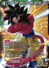 SS4 Son Goku, Stygian Journey - Power Absorbed Pre-Release Cards - Dragon Ball Super: Masters card