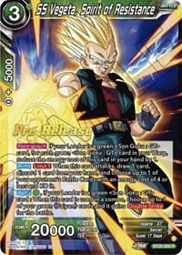 SS Vegeta, Spirit of Resistance - Power Absorbed Pre-Release Cards - Dragon Ball Super: Masters card