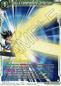Goku's Kamehameha Deflection - Power Absorbed Pre-Release Cards - Dragon Ball Super: Masters card