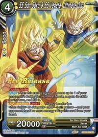 SS Son Goku & SS Vegeta, Ultimate Duo - Power Absorbed Pre-Release Cards - Dragon Ball Super: Masters card