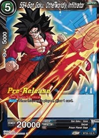 SS4 Son Goku, Otherworldly Infiltrator - Power Absorbed Pre-Release Cards - Dragon Ball Super: Masters card