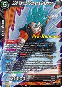 SSB Vegito, Supreme Gleaming - Power Absorbed Pre-Release Cards - Dragon Ball Super: Masters card