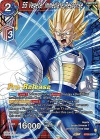 SS Vegeta, Immediate Response - Power Absorbed Pre-Release Cards - Dragon Ball Super: Masters card