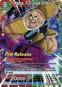 Nappa, Full-scale Attack - Power Absorbed Pre-Release Cards - Dragon Ball Super: Masters card