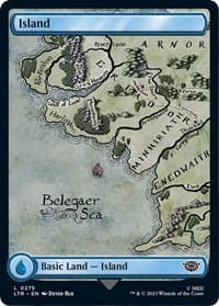 Island (0275) - Universes Beyond: The Lord of the Rings: Tales of Middle-earth - Magic: The Gathering card