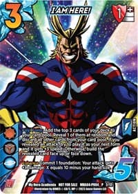 I AM HERE! (Plus Ultra Pack 4) - UniVersus: My Hero Academia Promo Cards - UniVersus card