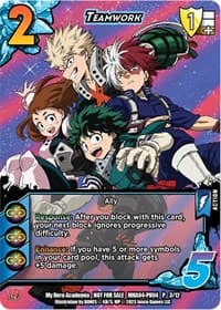 Teamwork (Plus Ultra Pack 4) - UniVersus: My Hero Academia Promo Cards - UniVersus card