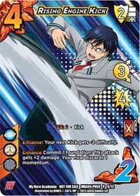 Rising Engine Kick (Plus Ultra Pack 4) - UniVersus: My Hero Academia Promo Cards - UniVersus card