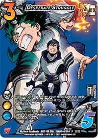 Desperate Struggle (Plus Ultra Pack 4) - UniVersus: My Hero Academia Promo Cards - UniVersus card