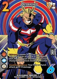 Determined (League of Villains Extra Credit Series) - UniVersus: My Hero Academia Promo Cards - UniVersus card