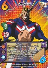 All Might (Provisional Store Championship 2023) - UniVersus: My Hero Academia Promo Cards - UniVersus card