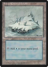 Snow-Covered Island - Ice Age - Magic: The Gathering card