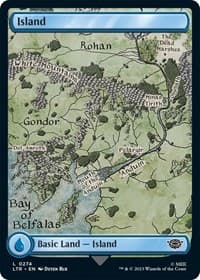 Island (0274) - Universes Beyond: The Lord of the Rings: Tales of Middle-earth - Magic: The Gathering card