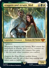 Aragorn and Arwen, Wed - Universes Beyond: The Lord of the Rings: Tales of Middle-earth - Magic: The Gathering card