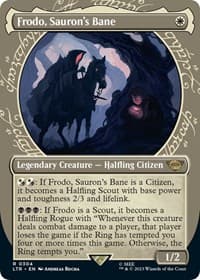 Frodo, Sauron's Bane (Showcase) - Universes Beyond: The Lord of the Rings: Tales of Middle-earth - Magic: The Gathering card