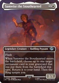Samwise the Stouthearted (Borderless) (LTR Bundle) - Unique and Miscellaneous Promos - Magic: The Gathering card
