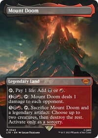 Mount Doom (Borderless) - Universes Beyond: The Lord of the Rings: Tales of Middle-earth - Magic: The Gathering card