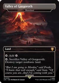 Valley of Gorgoroth - Wasteland (Borderless) - Commander: The Lord of the Rings: Tales of Middle-earth - Magic: The Gathering card