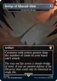Bridge of Khazad-dum - Ensnaring Bridge (Borderless) - Commander: The Lord of the Rings: Tales of Middle-earth - Magic: The Gathering card