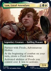 Sam, Loyal Attendant (Extended Art) - Commander: The Lord of the Rings: Tales of Middle-earth - Magic: The Gathering card
