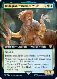 Radagast, Wizard of Wilds (Extended Art) - Commander: The Lord of the Rings: Tales of Middle-earth - Magic: The Gathering card