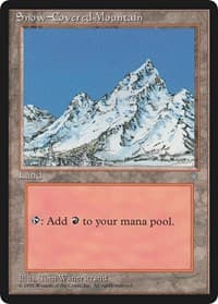 Snow-Covered Mountain - Ice Age - Magic: The Gathering card