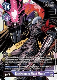 Beelzemon: Blast Mode - Starter Deck 14: Beelzemon Advanced Deck Set - Digimon Card Game card