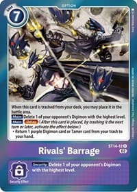 Rivals' Barrage - Starter Deck 14: Beelzemon Advanced Deck Set - Digimon Card Game card