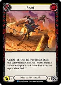 Recoil (Yellow) - Outsiders - Flesh and Blood TCG card