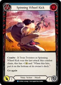 Spinning Wheel Kick (Blue) - Outsiders - Flesh and Blood TCG card