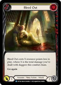 Bleed Out (Yellow) - Outsiders - Flesh and Blood TCG card