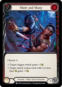Short and Sharp (Red) - Outsiders - Flesh and Blood TCG card