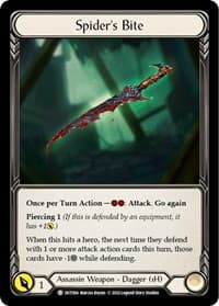 Spider's Bite - Outsiders - Flesh and Blood TCG card
