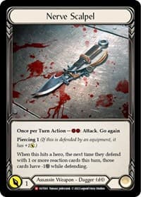 Nerve Scalpel - Outsiders - Flesh and Blood TCG card