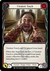 Virulent Touch (Red) - Outsiders - Flesh and Blood TCG card