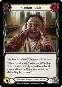 Virulent Touch (Yellow) - Outsiders - Flesh and Blood TCG card