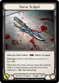 Nerve Scalpel (OUT006) - Outsiders - Flesh and Blood TCG card