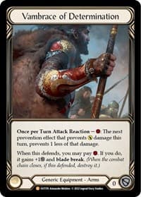 Vambrace of Determination - Outsiders - Flesh and Blood TCG card