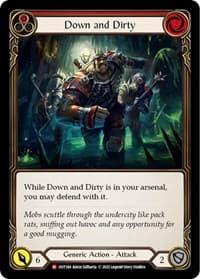 Down and Dirty - Outsiders - Flesh and Blood TCG card