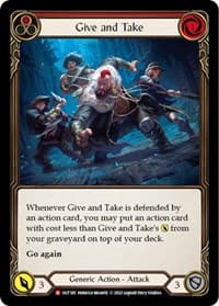 Give and Take - Outsiders - Flesh and Blood TCG card