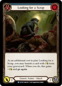 Looking for a Scrap (Blue) - Outsiders - Flesh and Blood TCG card